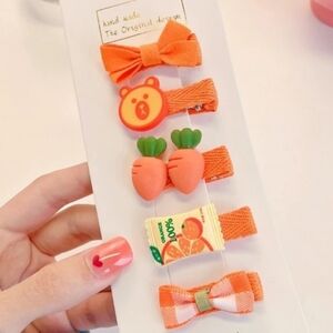 Girls‎ Cute Orange Candy 5-Piece Set NEW